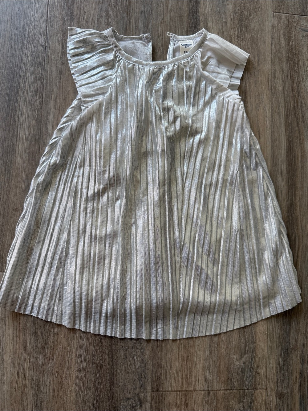 Gymboree Silver Metallic Pleated Girls' Dress